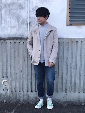 「アイテム（ピアス（片耳用））」を使った、しょうたさん（メンズ・167cm）の冬コーディネート