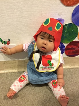 「おんなのこコーデ」｜「アイテム（ジャンパースカート）」を使った、kakaさん（キッズ・70cm）の夏コーディネート