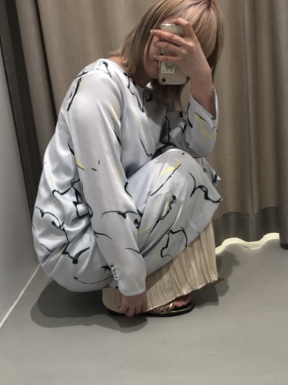 PUBLIC TOKYO ニュアンスペイントワンピース PUBLIC TOKYO ニュアンスペイントワンピース
