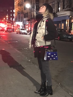 「アイテム（メッセンジャーバッグ、ブルー系）」を使った、Sammiさん（レディース・163cm）の夏コーディネート