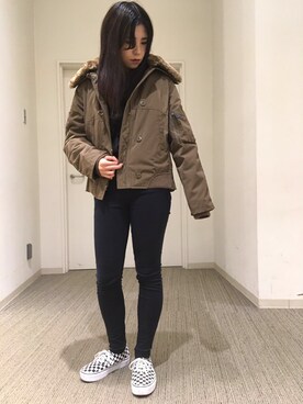 nanakaさん（レディース・159cm）の冬コーディネート