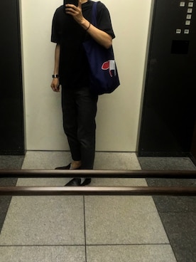 「ADPOSION（アドポーション）のアイテム（シューズ）」を使った、k--さん（メンズ・172cm）の夏コーディネート