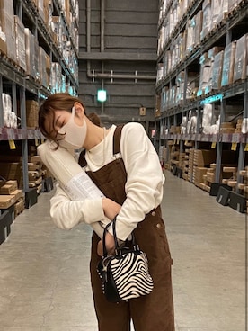 「GRAY（グライ）のアイテム（アクセサリー）」を使った、なっちゃんさん（レディース・160cm）の冬コーディネート