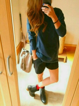 「バッグ」｜「アイテム（ブーティ）」を使った、ゆかっぽんさん（レディース・163cm）の秋コーディネート