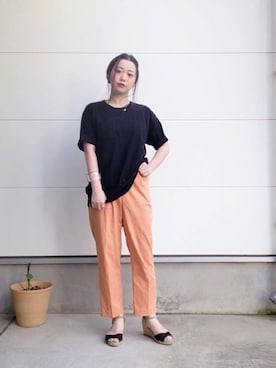 「グラニフ」｜「アイテム（その他）」を使った、ねる🥱さん（レディース・158cm）の夏コーディネート