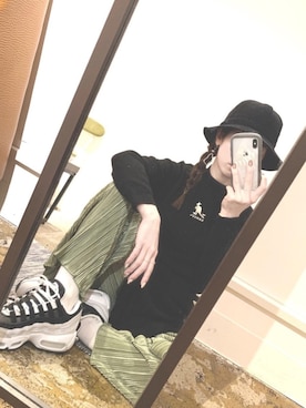 「KANGOL（カンゴール）のアイテム（ワンピース/ドレス）」を使った、『 エブリ、フライデー 』 SUZUさん（レディース・163cm）の夏コーディネート