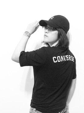 「kicks」｜「アイテム（アナログ腕時計）」を使った、C.V.さん（レディース・165cm）の夏コーディネート