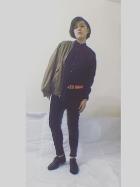 「fannypack」｜C.V.さん（レディース・165cm）の秋コーディネート