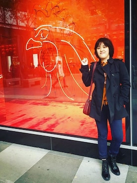 「orange」｜C.V.さん（レディース・165cm）の秋コーディネート