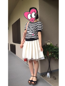 「ILIMA（イリマ）のアイテム（サンダル）」を使った、suuさん（レディース・164cm）の夏コーディネート