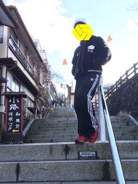 「FILA（フィラ）のアイテム（ニットキャップ/ビーニー）」を使った、MA$ATOさん（メンズ・174cm）の冬コーディネート