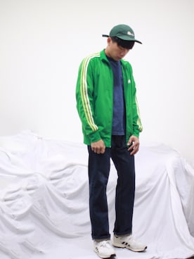 「adidas（アディダス）のアイテム（スタジャン）」を使った、男朋友さん（メンズ・167cm）の冬コーディネート