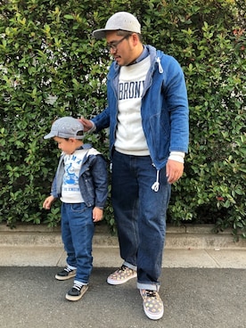 「Lee（リー）のアイテム（その他アウター）」を使った、gunken5さん（メンズ・171cm）の春コーディネート