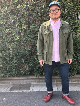 「zozoデニム」｜「アイテム（ブーツ）」を使った、gunken5さん（メンズ・171cm）の春コーディネート