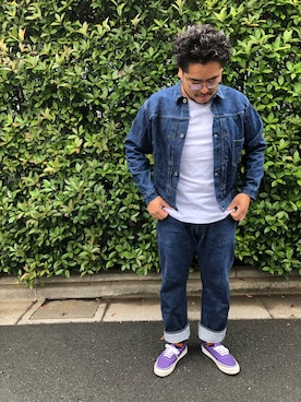 「ZOZO」｜「アイテム（デニムジャケット）」を使った、gunken5さん（メンズ・171cm）の夏コーディネート