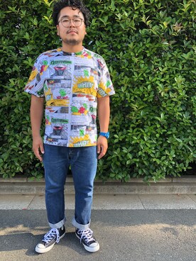 「CHESWICK（チェスウィック）のアイテム」を使った、gunken5さん（メンズ・170cm）の夏コーディネート