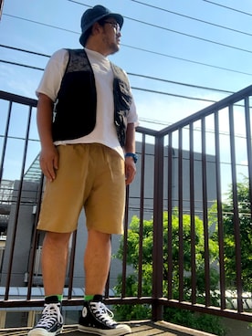 「YMCLKY（ワイエムシーエルケーワイ）のアイテム」を使った、gunken5さん（メンズ・171cm）の夏コーディネート