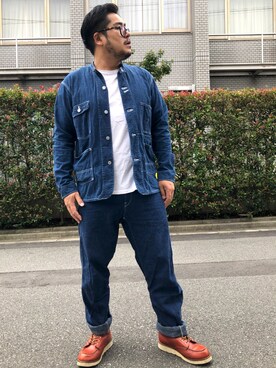 「DIFFEDUCATION（ディフデュ　ケーション）のアイテム（シューズ）」を使った、gunken5さん（メンズ・171cm）の秋コーディネート
