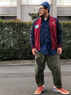 「PUMA」｜「アイテム（ジャージ）」を使った、gunken5さん（メンズ・171cm）の秋コーディネート
