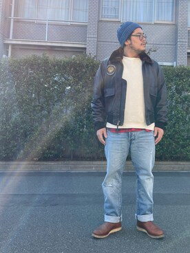 「CAT'S PAW（キャッツポウ）のアイテム」を使った、gunken5さん（メンズ・171cm）の冬コーディネート