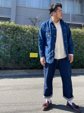 「OSHKOSH（オシュコシュ）のアイテム（ジャケット/アウター）」を使った、gunken5さん（メンズ・171cm）の春コーディネート