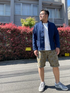 「DIFFEDUCATION（ディフデュ　ケーション）のアイテム（パンツ）」を使った、gunken5さん（メンズ・171cm）の春コーディネート