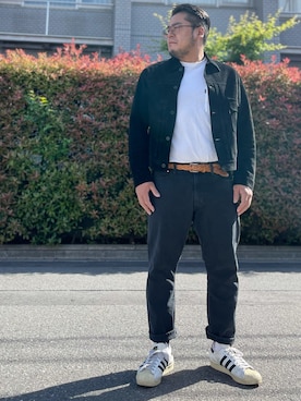「Denime（ドゥニーム）のアイテム（その他アウター）」を使った、gunken5さん（メンズ・171cm）の春コーディネート