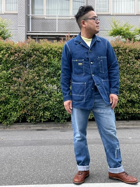 「OSHKOSH（オシュコシュ）のアイテム（ジャケット/アウター）」を使った、gunken5さん（メンズ・171cm）の春コーディネート
