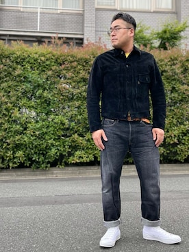 「チャックテイラー」｜「アイテム（その他アウター）」を使った、gunken5さん（メンズ・171cm）の春コーディネート