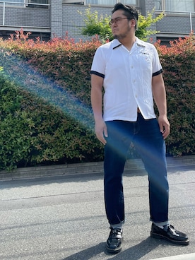 「Dr. Martens（ドクターマーチン）のアイテム」を使った、gunken5さん（メンズ・171cm）の春コーディネート