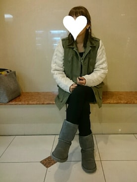 「鍋パーティー」｜sacoさん（レディース・148cm）の冬コーディネート
