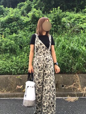 「CAMP7」｜「アイテム（アナログ腕時計）」を使った、sacoさん（レディース・148cm）の夏コーディネート