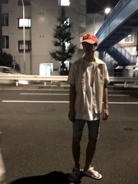 「Gramicci（グラミチ）のアイテム（サンダル）」を使った、ユズキさん（メンズ・168cm）の夏コーディネート