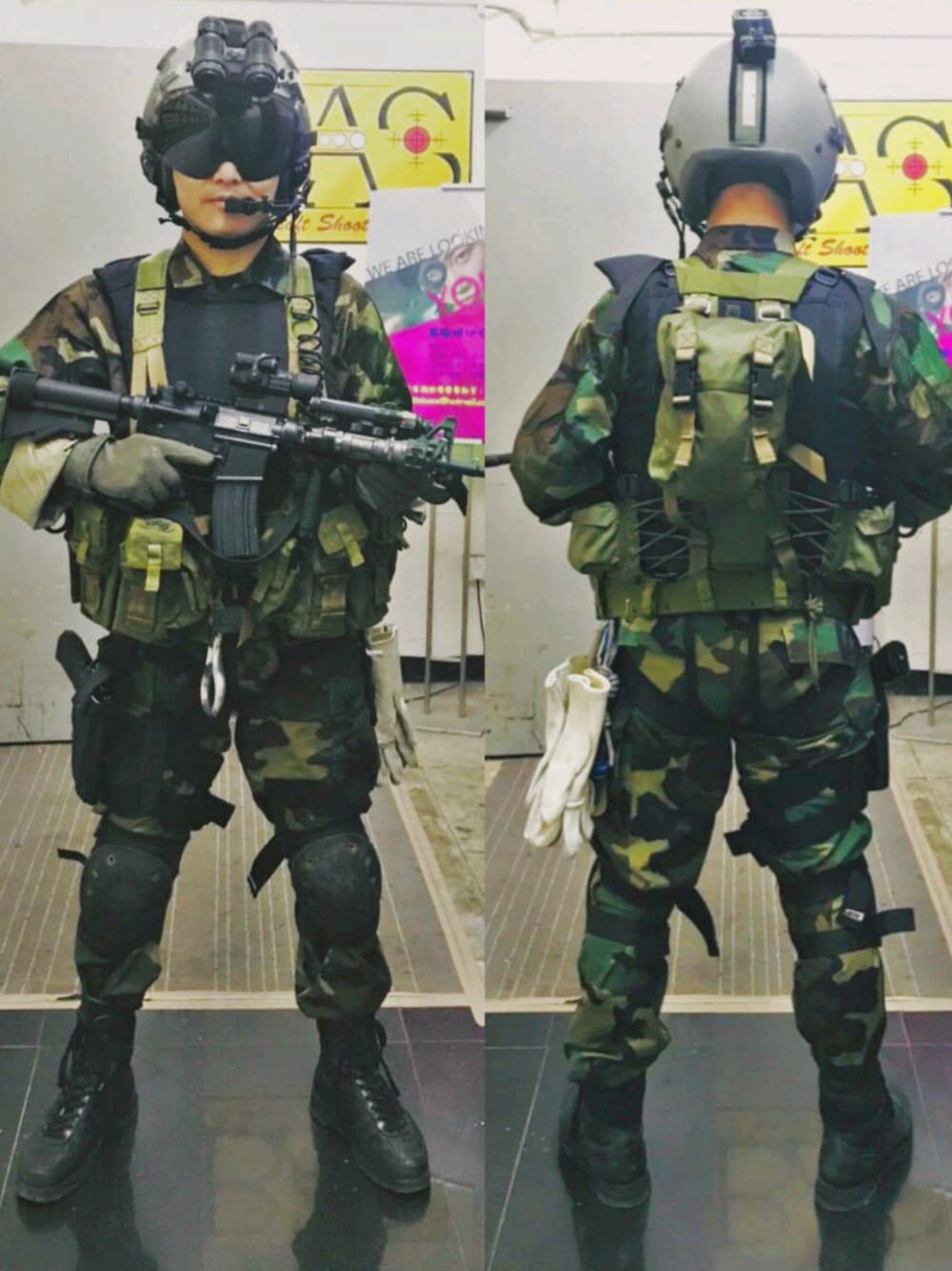 「PJ Impression、old school、Airsoft、Reenactment」｜「Gentex HGU-55/P Parachute Helmetのアイテム（サンバイザー、グレー系）」を使った、Leo Yeungさん（メンズ・168cm）の春コーディネートの1枚目の写真