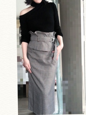 「コルセットスカート」｜💚M💜she/themさん（レディース・158cm）の春コーディネート