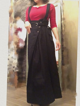 「コルセットスカート」｜💚M💜she/themさん（レディース・158cm）の春コーディネート