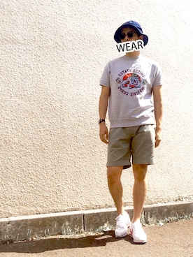 「Benrus（ベンラス）のアイテム」を使った、ノッティーさん（メンズ・179cm）の夏コーディネート