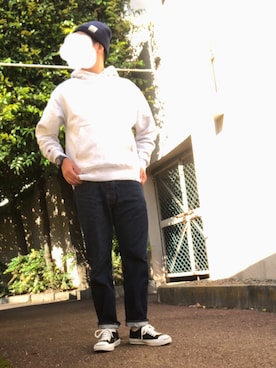 「CONVERSE（コンバース）のCONVERSE (コンバース）　JACK PURCELL　ジャックパーセル　（スニーカー）」を使った、ノッティーさん（メンズ・179cm）の秋コーディネート