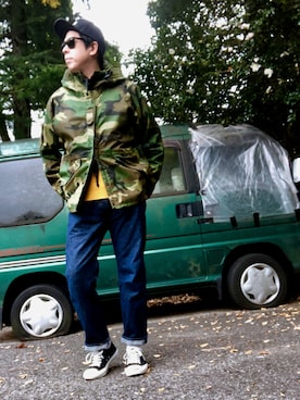 「CONVERSE（コンバース）のCONVERSE (コンバース）　JACK PURCELL　ジャックパーセル　（スニーカー）」を使った、ノッティーさん（メンズ・179cm）の秋コーディネート