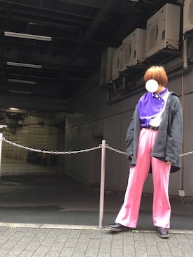 「アイテム（ジャージ）」を使った、めむさん（レディース・167cm・10代）の春コーディネート