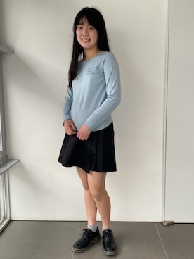 「むすめコーデ」｜「アイテム（スカート）」を使った、avv_kidsstaffさん（キッズ・153cm）の春コーディネート