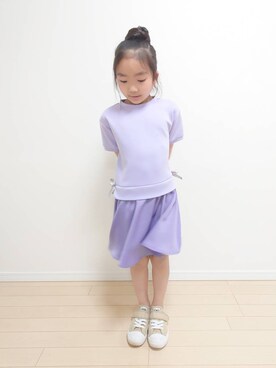 「ダンボール素材」｜「アイテム（ワンピース/ドレス）」を使った、avv_kidsstaffさん（キッズ・120cm）の春コーディネート