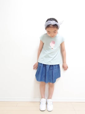 「アイテム（カチューシャ）」を使った、avv_kidsstaffさん（キッズ・120cm）の春コーディネート
