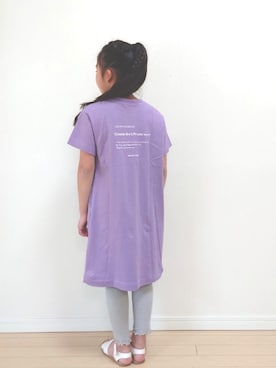 「バックロゴ」｜「アイテム（レッグウェア）」を使った、avv_kidsstaffさん（キッズ・120cm）の春コーディネート