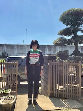 「HIDE（ハイド）のアイテム」を使った、NANAEさん（レディース・155cm）の秋コーディネート