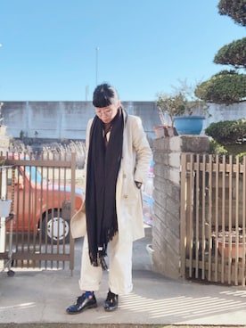「強風」｜NANAEさん（レディース・155cm）の春コーディネート