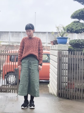 「ボアスニーカー」｜NANAEさん（レディース・155cm）の春コーディネート