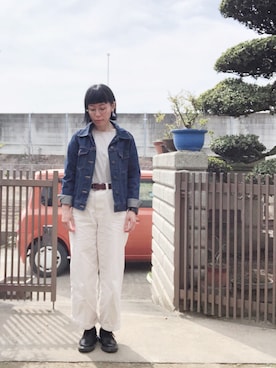 「タッセルイヤリング」｜NANAEさん（レディース・155cm）の春コーディネート