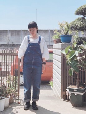 「G-SHOCK」｜「アイテム（その他）」を使った、NANAEさん（レディース・155cm）の春コーディネート