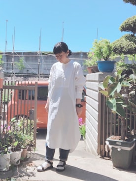 「タッセルイヤリング」｜NANAEさん（レディース・155cm）の春コーディネート